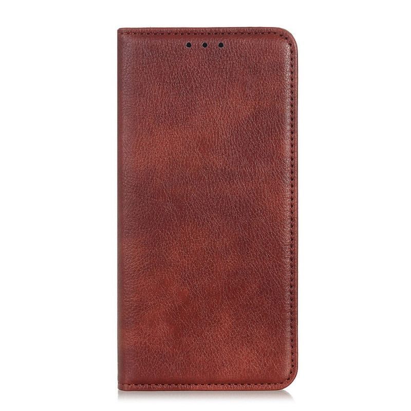 Cover Sony Xperia 10 IV Flip Cover Litchi Split Læder