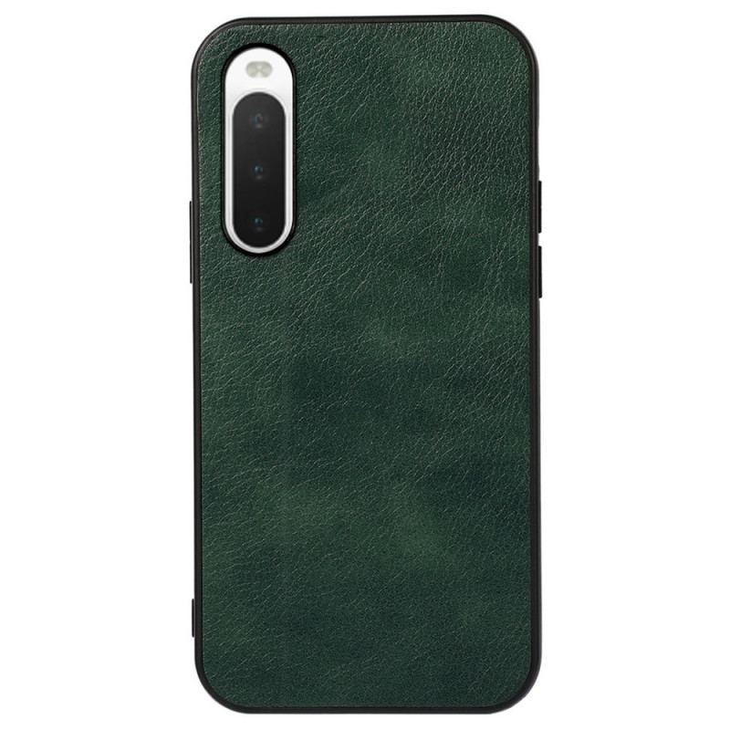 Cover Sony Xperia 10 IV Lychee Læder Stil