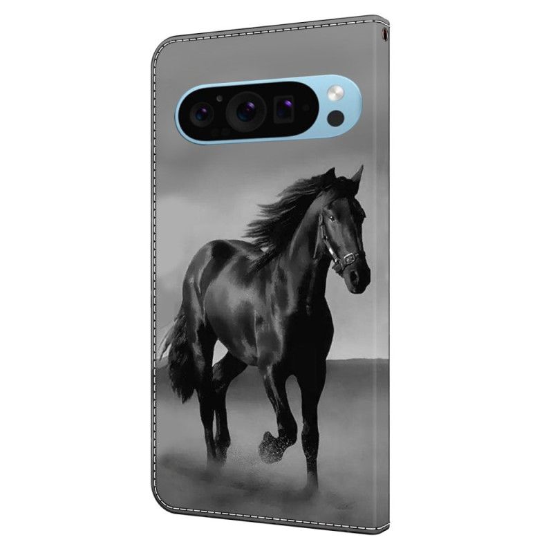 Flip Cover Google Pixel 9 Pro Sort Hest