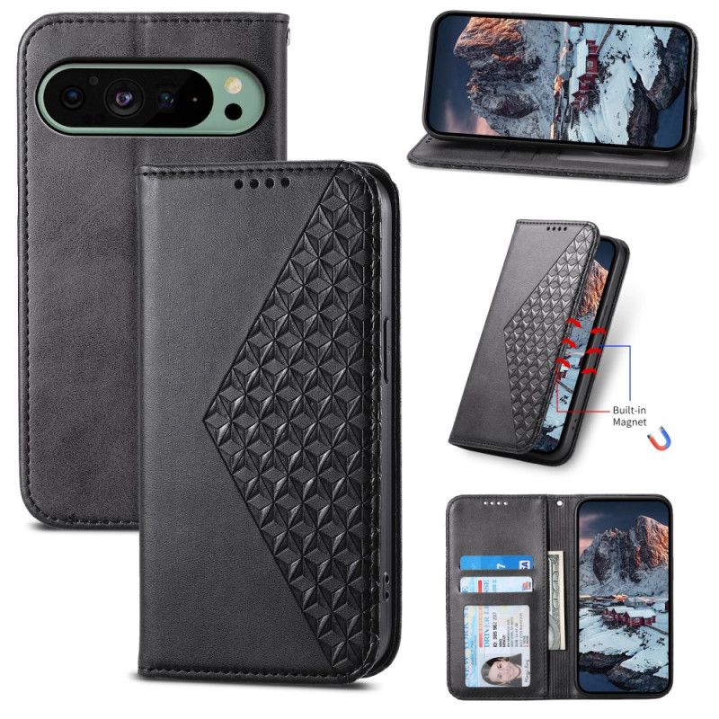 Flip Cover Google Pixel 9 Pro Strappy Diamond Design