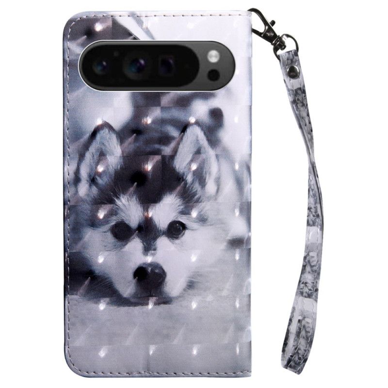 Læder Cover Google Pixel 9 Pro Telefon Etui Husky Med Rem