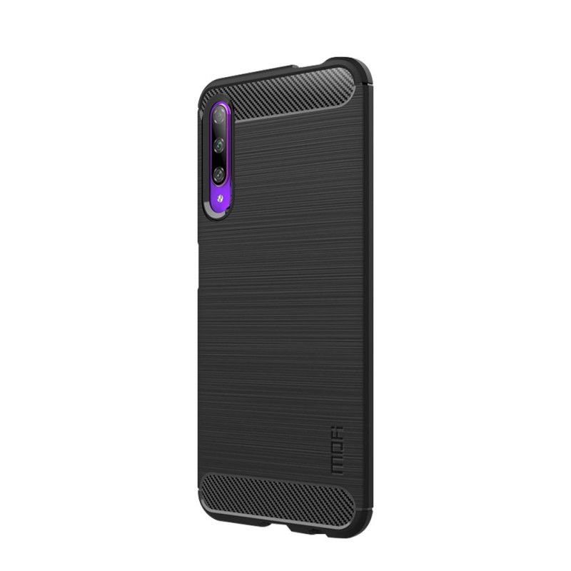 Cover for Honor 9X Pro Sort Mofi Børstet Kulfiber