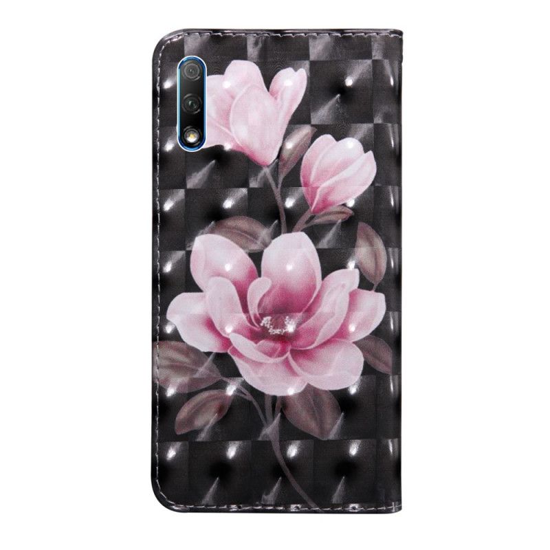 Flip Cover Læder Honor 9X Pro Blomster Blomstrer