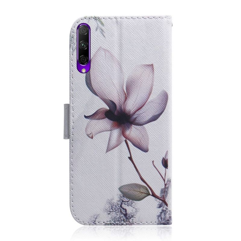 Flip Cover Læder Honor 9X Pro Gammel Rosenblomst