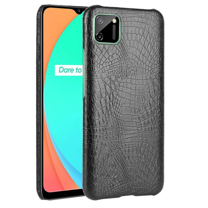 Cover Realme C11 Sort Krokodillehudeffekt Beskyttelse