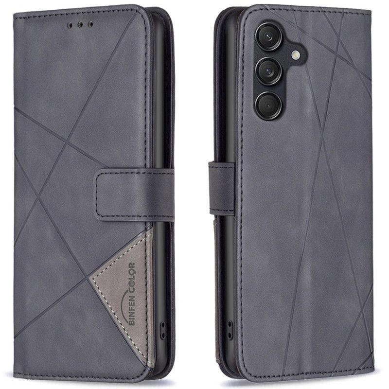 Flip Cover Samsung Galaxy M55 5g Geometri Binfen Farve