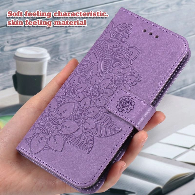 Flip Cover Samsung Galaxy M55 5g Mandala Print Med Rem