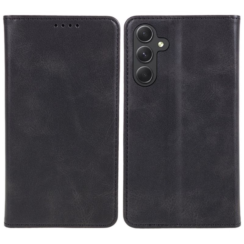 Læder Cover Samsung Galaxy M55 5g Telefon Etui Kalvetekstur