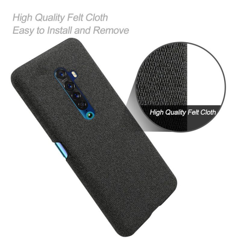 Cover for Oppo Reno 2 Sort Ksq Chic Stof