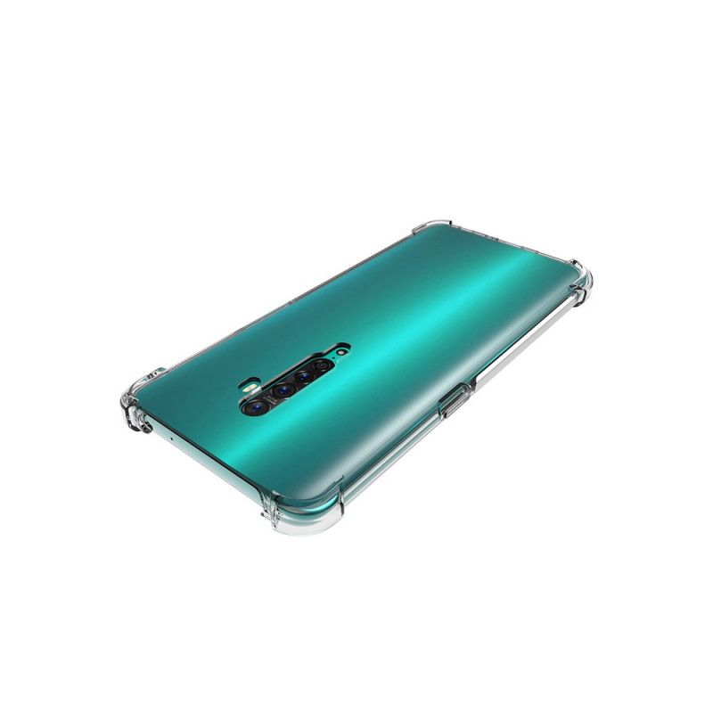 Cover Oppo Reno 2 Mobilcover Gennemsigtige Forstærkede Hjørner