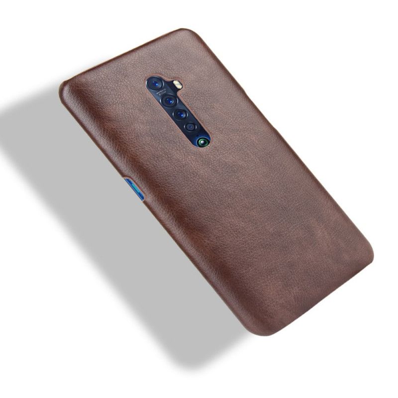 Cover Oppo Reno 2 Sort Lychee-Lædereffekt Original