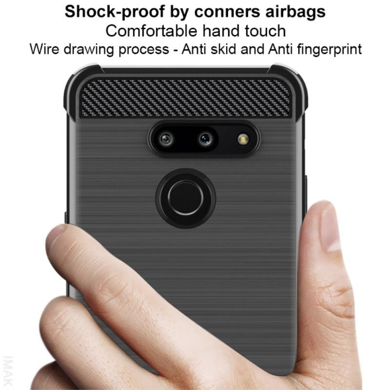 Cover ThinQ LG G8 ThinQ Imak Børstet Kulfiber