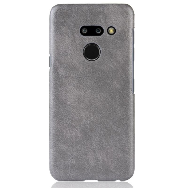 Cover ThinQ LG G8 ThinQ Sort Lychee-Lædereffekt