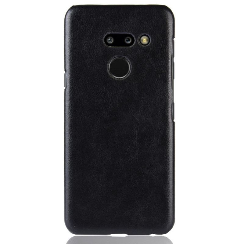 Cover ThinQ LG G8 ThinQ Sort Lychee-Lædereffekt