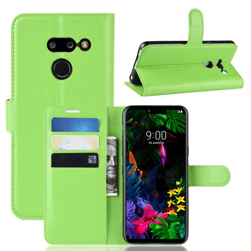 Flip Cover Læder ThinQ LG G8 ThinQ Sort Klassisk Original