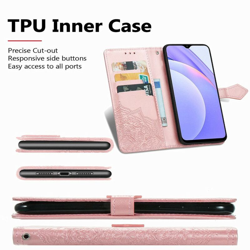 Flip Cover Til Xiaomi Redmi 9t Mandala Middelalder