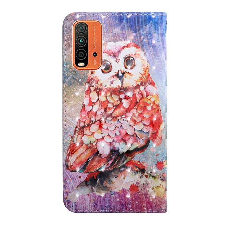 Flip Cover Xiaomi Redmi 9t Light Spot Germain The Owl