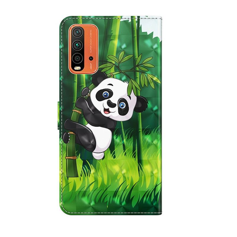 Flip Cover Xiaomi Redmi 9t Panda Og Bambus