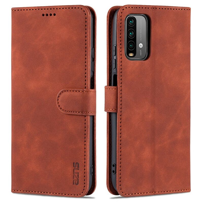 Læder Cover Xiaomi Redmi 9t Telefon Etui Azns Sødme