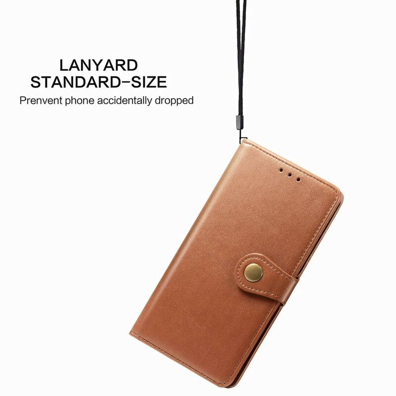 Læder Cover Xiaomi Redmi 9t Telefon Etui Kunstlæder Og Vintage Lås