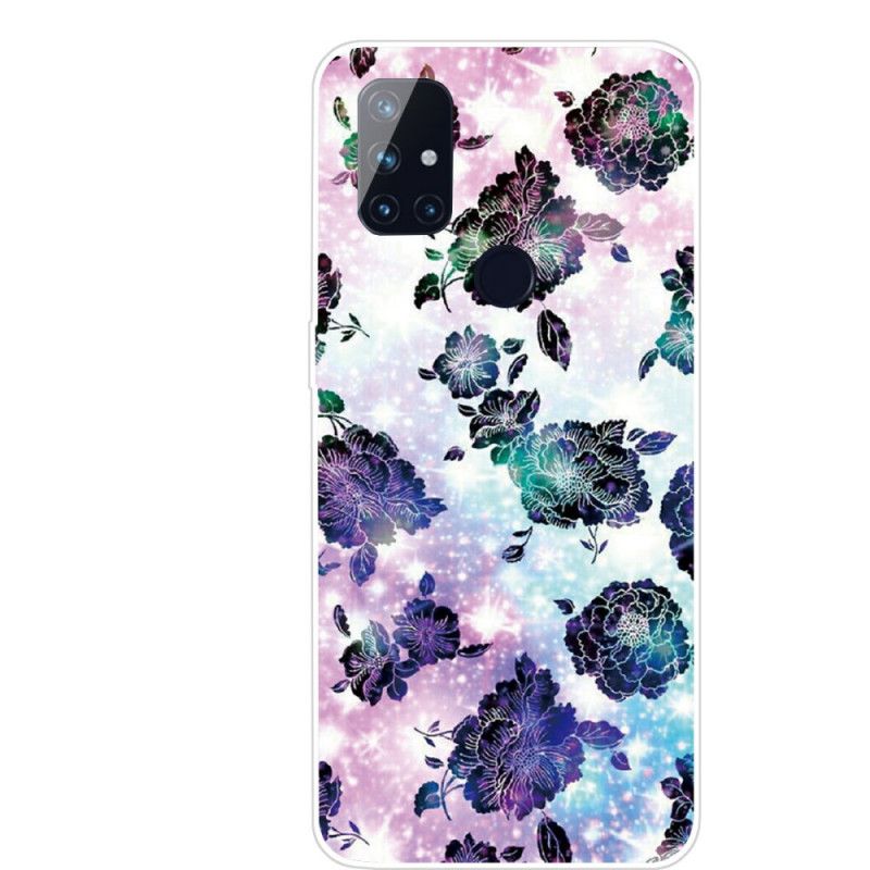 Cover for OnePlus Nord N10 Farverige Vintage Blomster