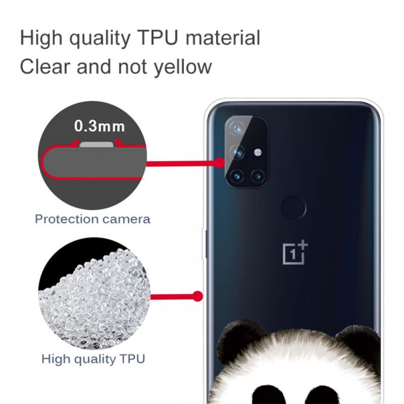 Cover for OnePlus Nord N10 Gennemsigtig Panda