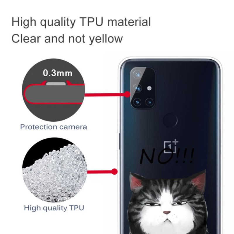 Cover for OnePlus Nord N10 Katten. Der Siger Nej