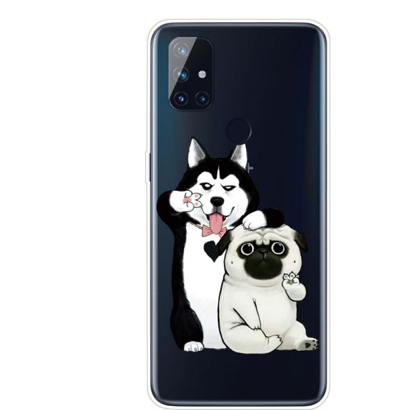 Cover for OnePlus Nord N10 Sjove Hunde