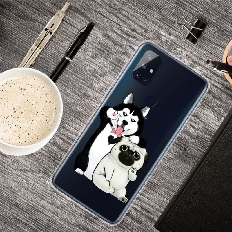 Cover for OnePlus Nord N10 Sjove Hunde