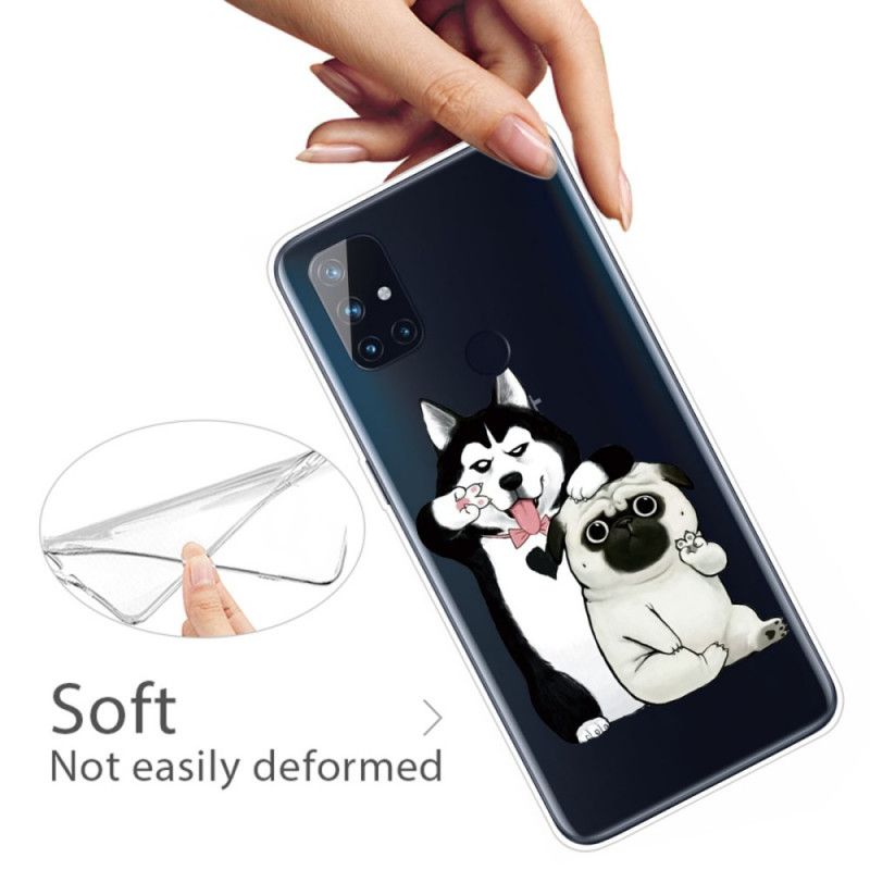 Cover for OnePlus Nord N10 Sjove Hunde