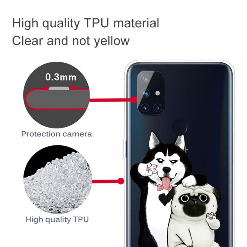 Cover for OnePlus Nord N10 Sjove Hunde