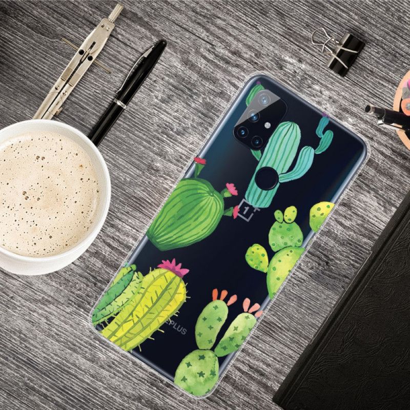 Cover OnePlus Nord N10 Akvarel Kaktus Beskyttelse