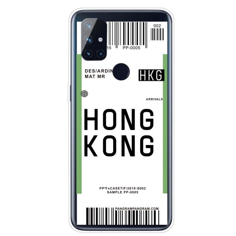 Cover OnePlus Nord N10 Boardingkort Til Hong Kong