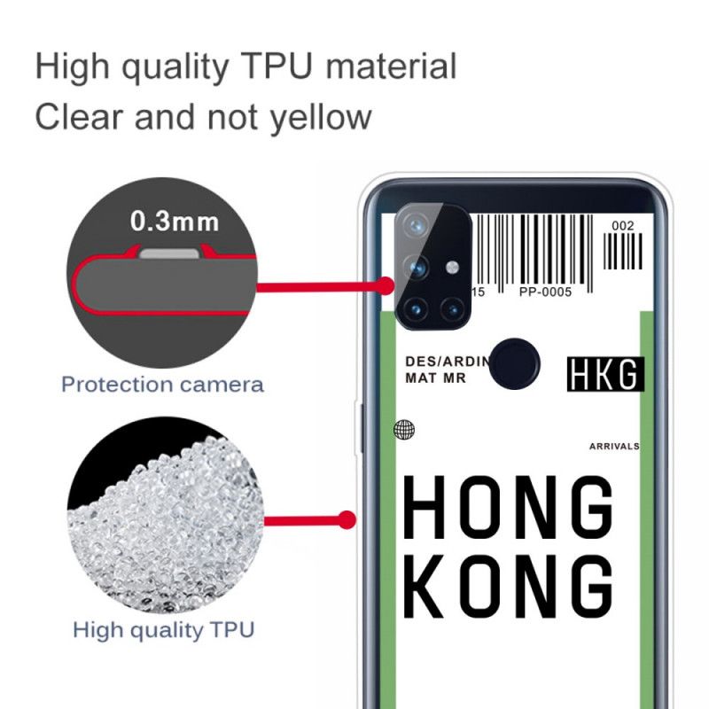 Cover OnePlus Nord N10 Boardingkort Til Hong Kong