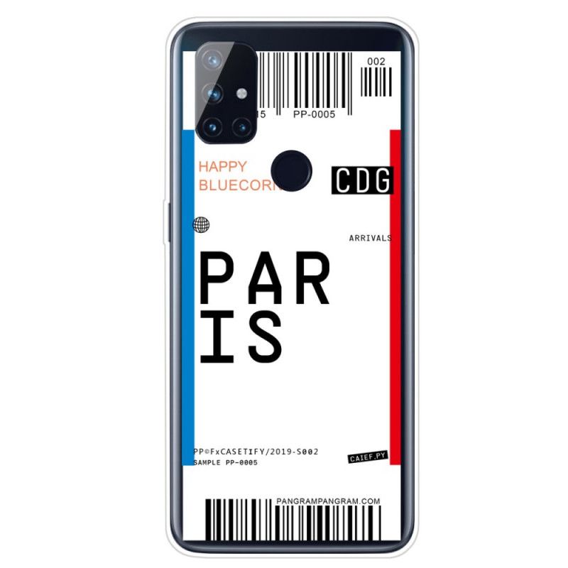 Cover OnePlus Nord N10 Boardingkort Til Paris Beskyttelse