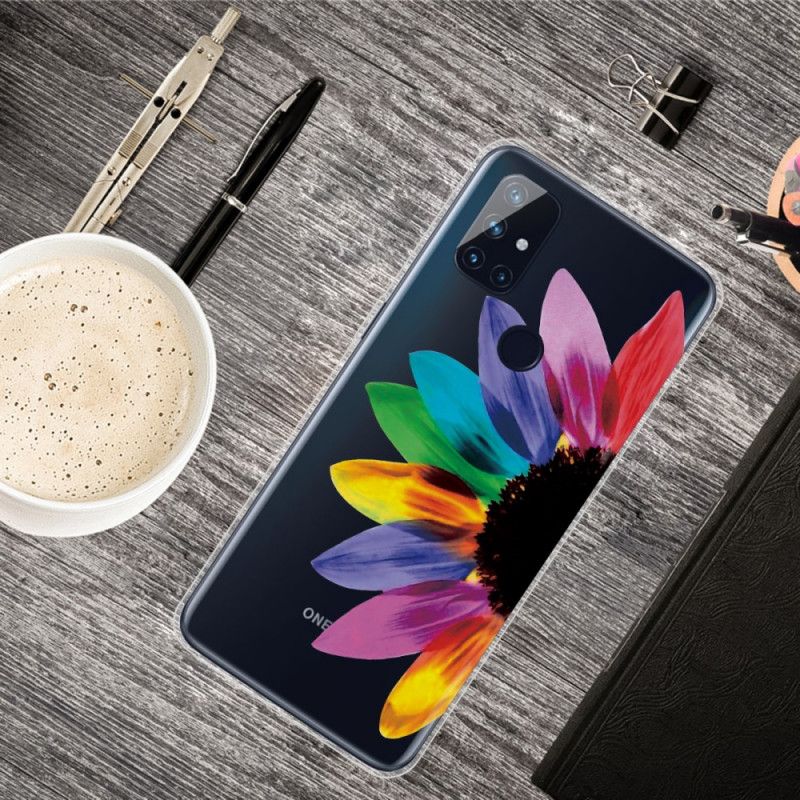 Cover OnePlus Nord N10 Farvet Blomst