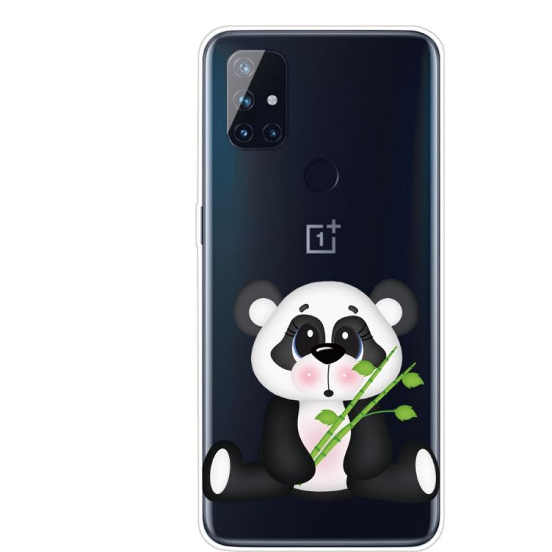 Cover OnePlus Nord N10 Mobilcover Gennemsigtig Trist Panda