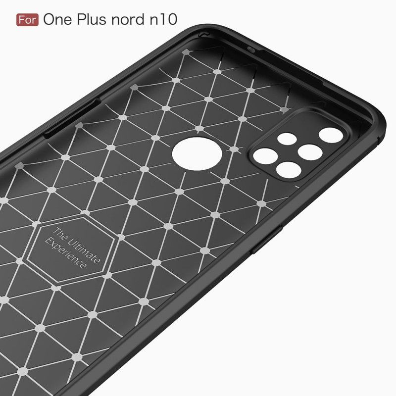 Cover OnePlus Nord N10 Sort Børstet Kulfiber Original