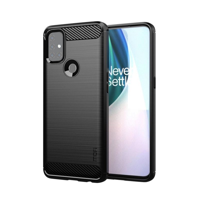 Cover OnePlus Nord N10 Sort Mofi Børstet Kulfiber