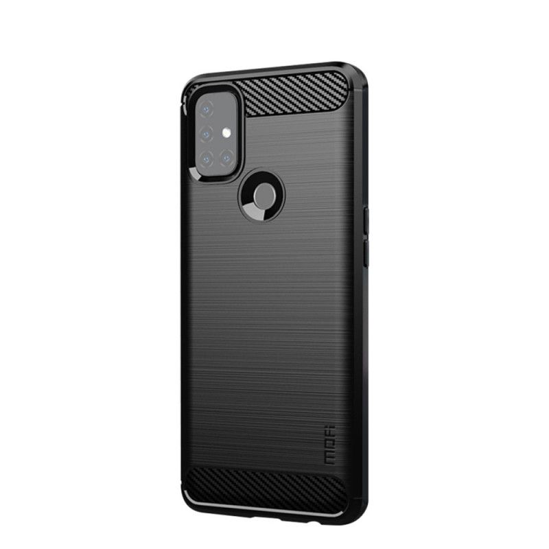 Cover OnePlus Nord N10 Sort Mofi Børstet Kulfiber