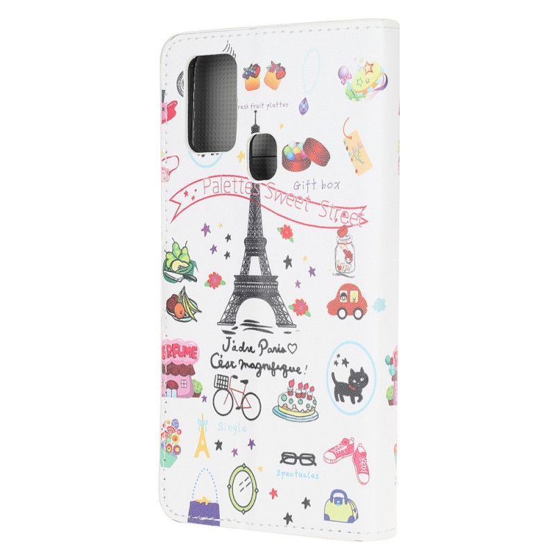 Flip Cover Læder for OnePlus Nord N10 Jeg Elsker Paris