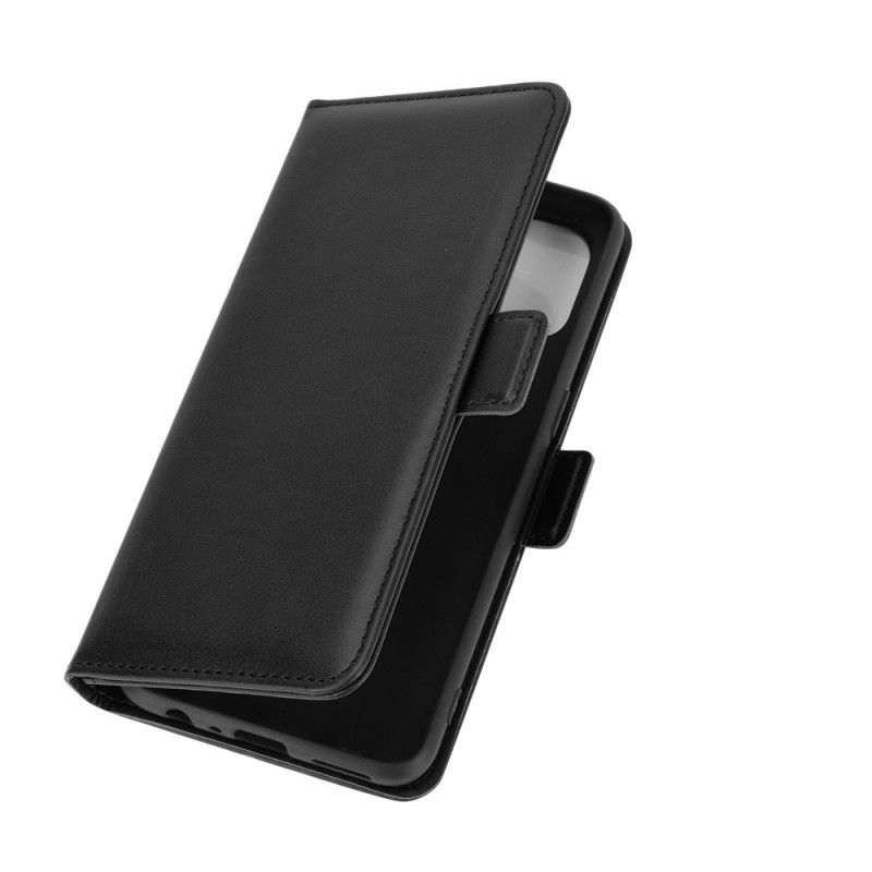 Flip Cover Læder OnePlus Nord N10 Sort Dobbelt Flap Original