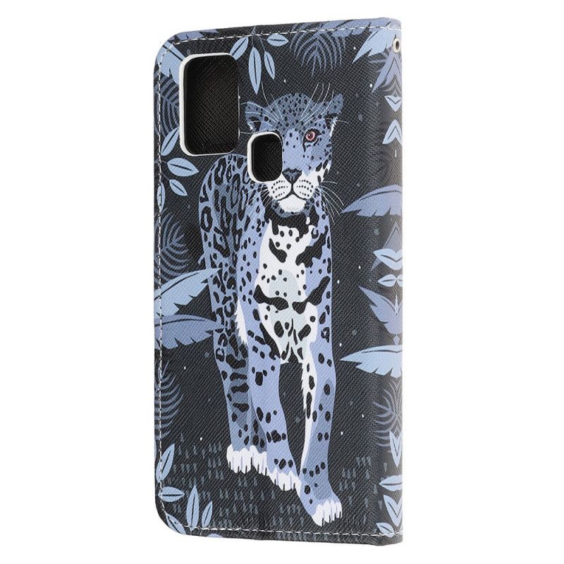 Flip Cover OnePlus Nord N10 Leopard Med Rem