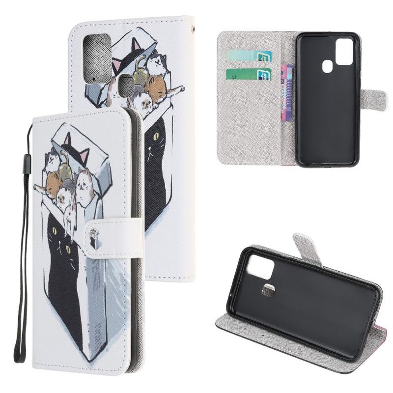 Flip Cover OnePlus Nord N10 Mobilcover Levering Af Stringkatte