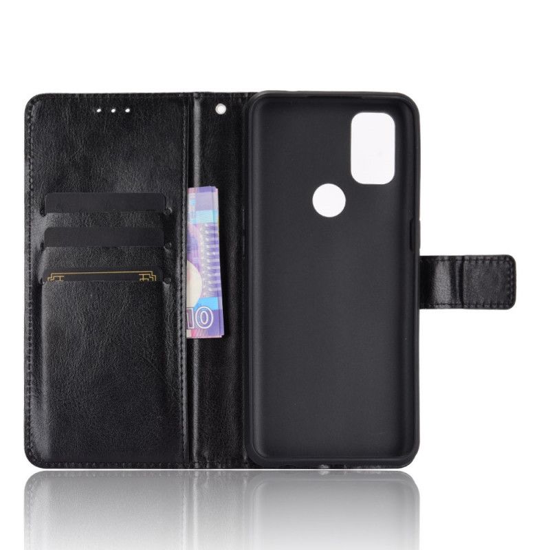 Flip Cover OnePlus Nord N10 Sort Mobilcover Prangende Kunstlæder