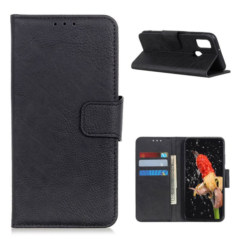 Flip Cover OnePlus Nord N10 Sort Tekstureret Litchi