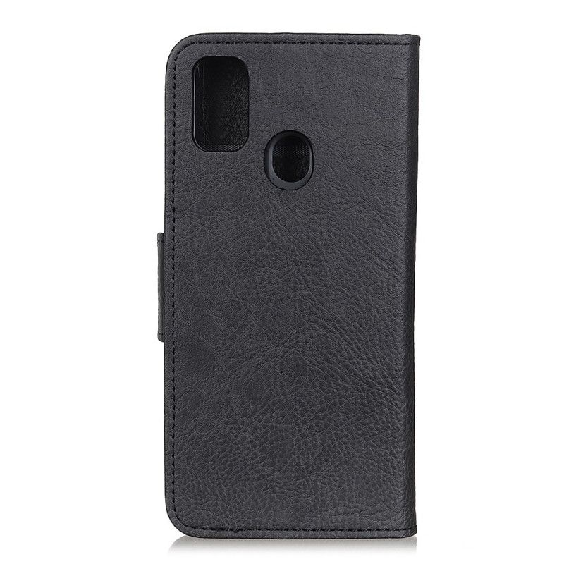 Flip Cover OnePlus Nord N10 Sort Tekstureret Litchi