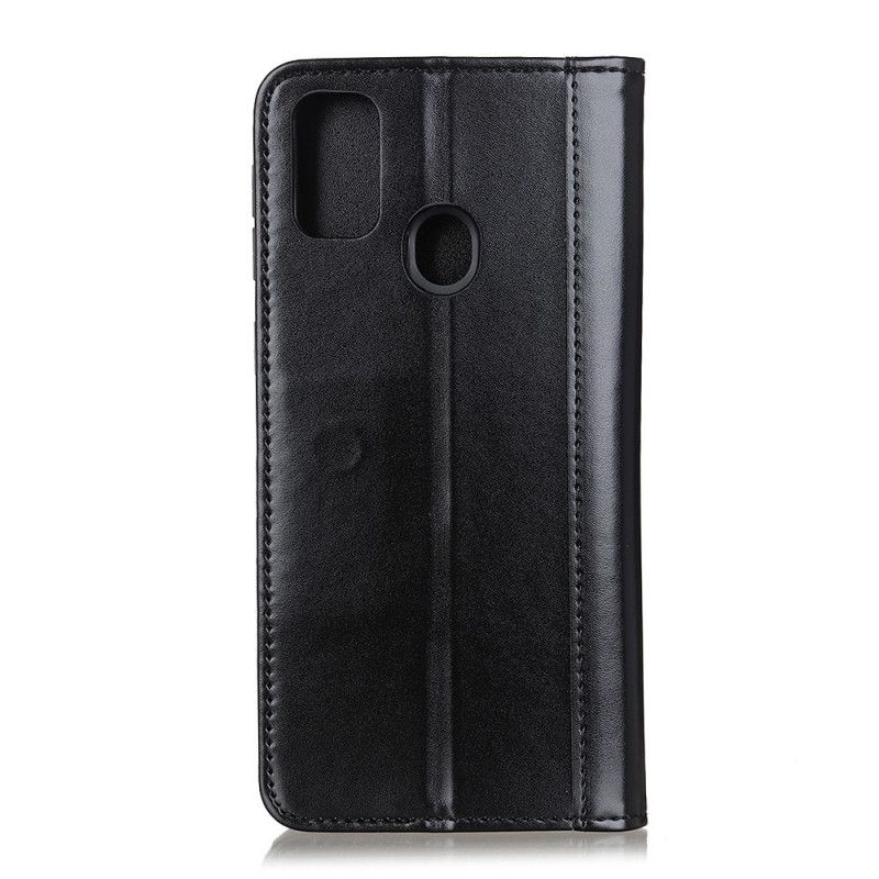 Læder Cover for OnePlus Nord N10 Sort Premium Split Læder