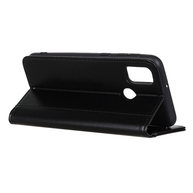 Læder Cover for OnePlus Nord N10 Sort Premium Split Læder