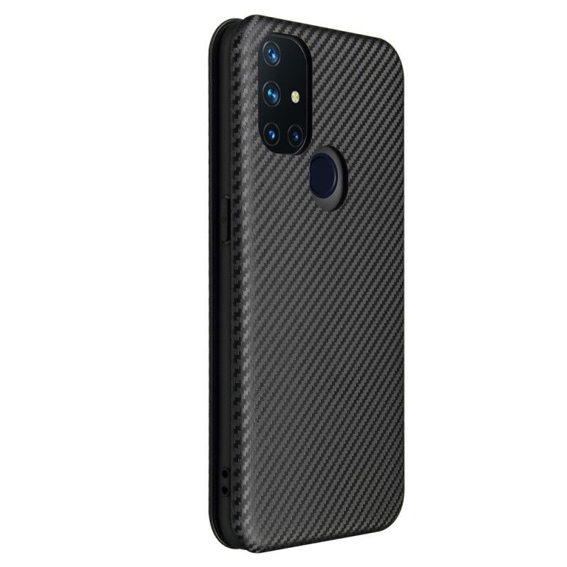 Læder Cover OnePlus Nord N10 Sort Kulfiber